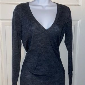 Merino Wool V Neck Sweater